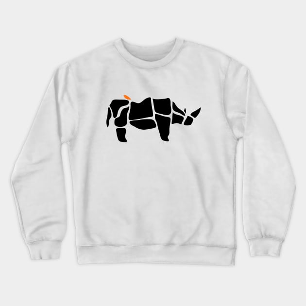 Rhinoceros T-shirt Crewneck Sweatshirt by wawakt